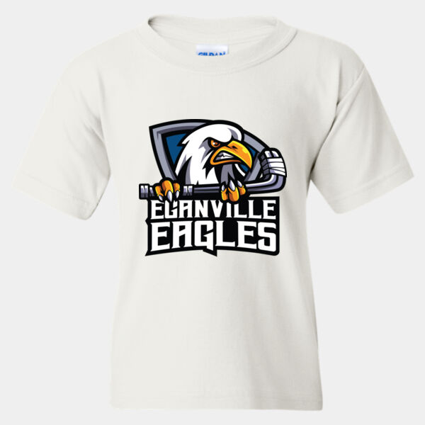 Gildan Youth Eagles Crest Printed T-Shirt Thumbnail