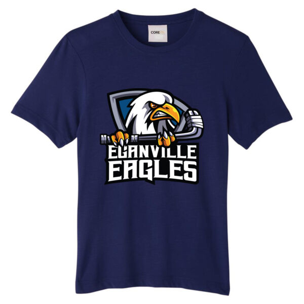 Core365 Youth Eagles Crest Printed Performance T-Shirt Thumbnail