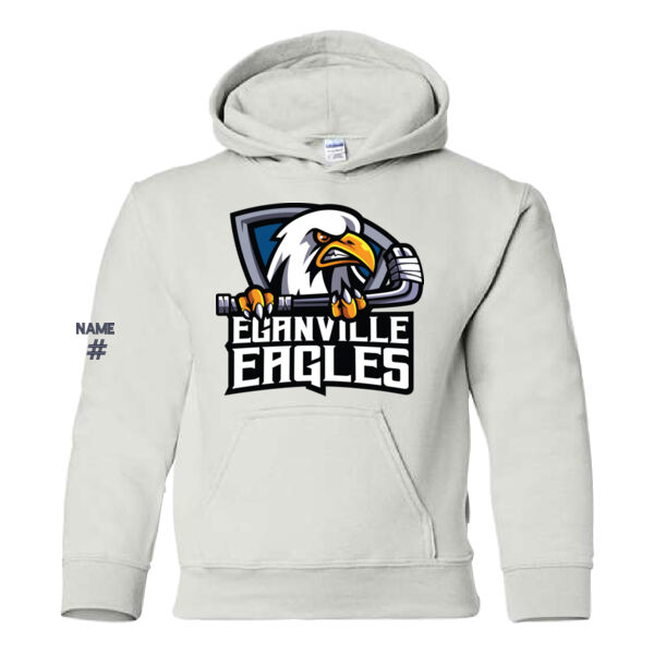 Gildan Youth Eagles Crest Printed Hoodie Thumbnail